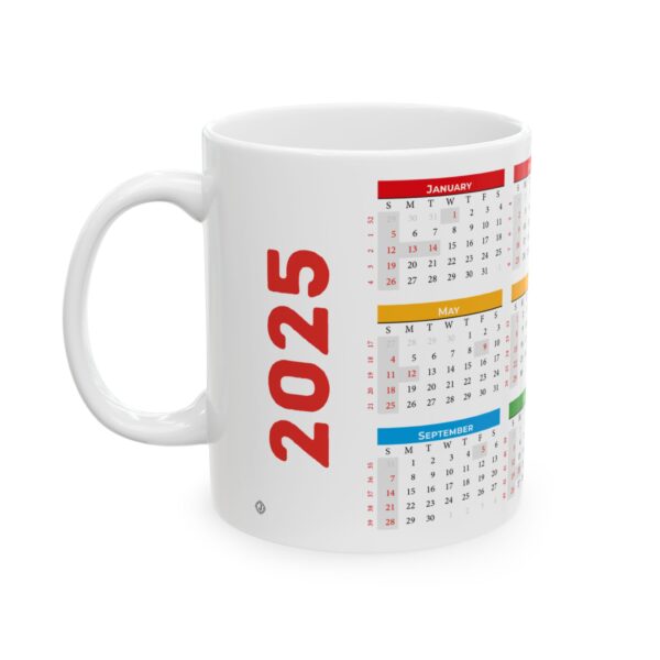 2025 Indian Calendar on White Coffee Mug 11 oz Unique design for office use Decorative and Home Use Jeswyn Sublimation Mug