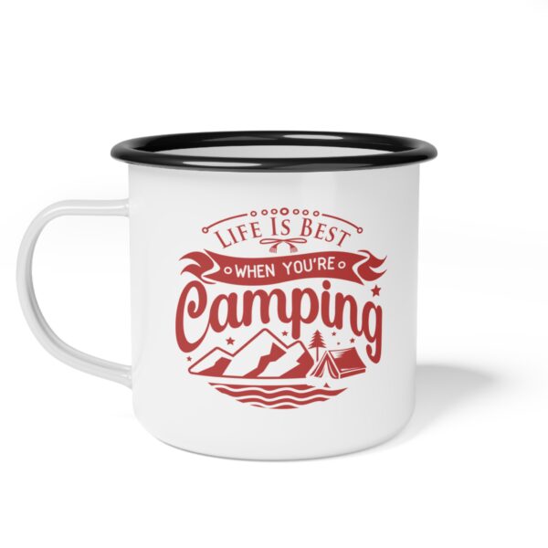 Jeswyn Stainless Steel Enamel Mug, Durable and Eco-Friendly Coffee Mug, Ideal Camping Accessory - Image 5