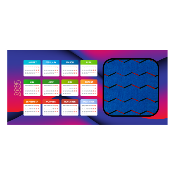 Jeswyn Gaming Mouse Pad with Stunning Colors and 2025 Calendar - Image 2