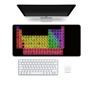 Neon Periodic Table Large Extended (90 cm x 42 cm) Mouse Pad for PC, Laptop, Computer, MacBook, iMac