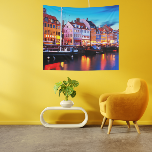 Vibrant Houses 54 x 48 Inch Tapestry For Your Living Room or Bed Room - Image 3
