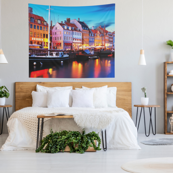 Vibrant Houses 54 x 48 Inch Tapestry For Your Living Room or Bed Room - Image 5