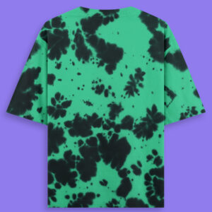Green Black Tie Dye Oversized T-Shirt For Men | XS to 3XL | 260 GSM | Relaxed Fit