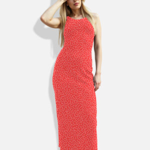 AOP RED Fancy Bodycon Dress | XS to XXL | 220 GSM | Soft and Stretchable